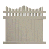 Home Depot, The: Louisville 6 ft. H x 8 ft. W Khaki (Green) Vinyl Privacy Fence Panel Kit