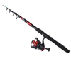 Wal-Mart.com USA, LLC: Unique Bargains Black Foam Coated Guide Red Fishing Rod 6.4' with Gear Ratio 5.2:1 Spinning Reel