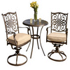 Best Buy Co, Inc.: Hanover - Traditions Series Patio Dining Set (3-Piece) - Metallic